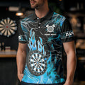Blue Dart Board Fire Flame Custom Eagle Dart, Thunder Lightning Dart Team