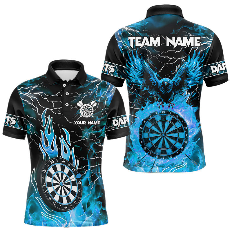 Blue Dart Board Fire Flame Custom Eagle Dart, Thunder Lightning Dart Team