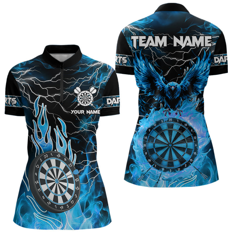 Blue Dart Board Fire Flame Custom Eagle Dart, Thunder Lightning Dart Team