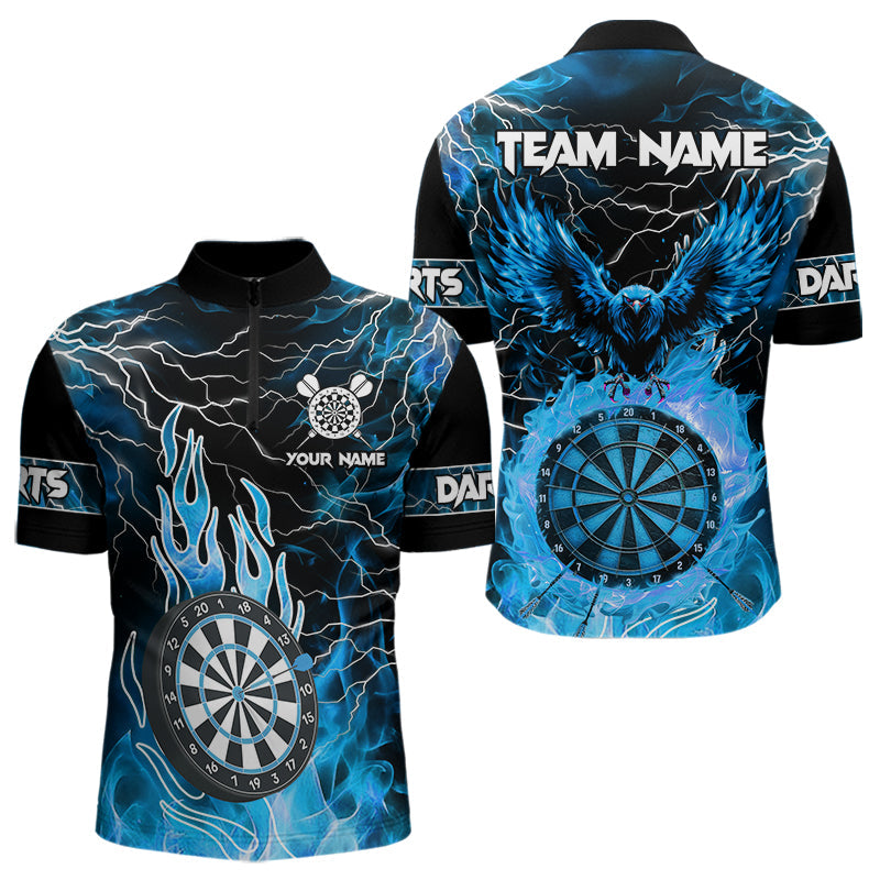 Blue Dart Board Fire Flame Custom Eagle Dart, Thunder Lightning Dart Team