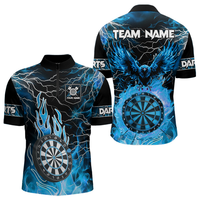 Blue Dart Board Fire Flame Custom Eagle Dart, Thunder Lightning Dart Team