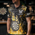 Yellow Dart Board Fire Flame Custom Eagle Dart, Thunder Lightning Dart Team