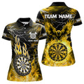 Yellow Dart Board Fire Flame Custom Eagle Dart, Thunder Lightning Dart Team
