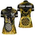 Yellow Dart Board Fire Flame Custom Eagle Dart, Thunder Lightning Dart Team