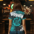 Grunge Turquoise Paint Splash Dart and Custom Dart Darts