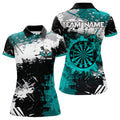 Grunge Turquoise Paint Splash Dart and Custom Dart Darts