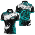 Grunge Turquoise Paint Splash Dart and Custom Dart Darts