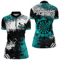 Grunge Turquoise Paint Splash Dart and Custom Dart Darts