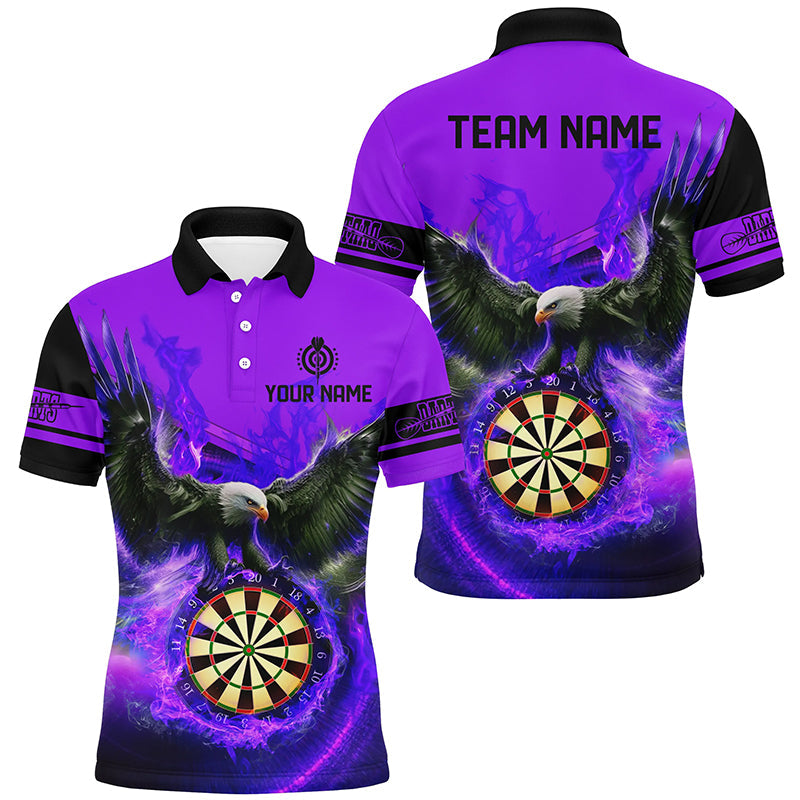 Personalized 3D Eagle Flying On Dart Board Fire Darts Custom Darts |Purple