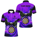 Personalized 3D Eagle Flying On Dart Board Fire Darts Custom Darts |Purple