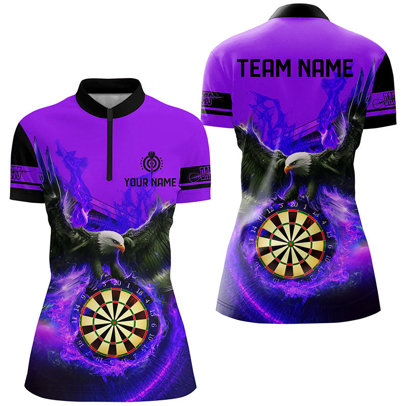Personalized 3D Eagle Flying On Dart Board Fire Darts Custom Darts |Purple