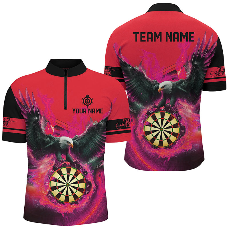 Personalized 3D Eagle Flying On Dart Board Fire Darts Custom Darts |Red