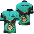 Personalized 3D Eagle Flying On Dart Board Fire Darts Custom Darts |Turquoise