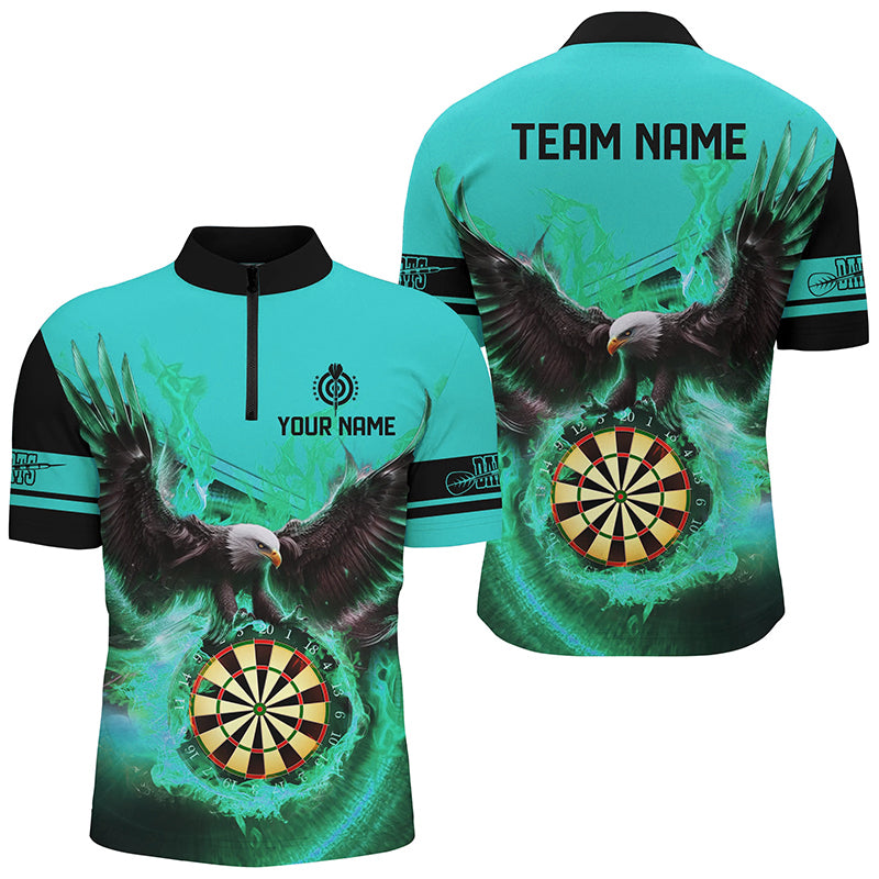 Personalized 3D Eagle Flying On Dart Board Fire Darts Custom Darts |Turquoise