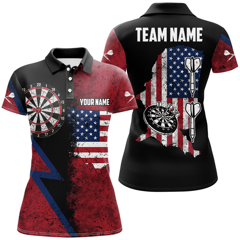 Personalized Red Retro American Flag Men Dart, Patriotic Dart For Team Darts Player