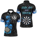Look Aim And Throw Smoke Skull Custom Break Glass Pattern Men Dart Funny Saying Dart