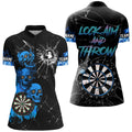 Look Aim And Throw Smoke Skull Custom Break Glass Pattern Men Dart Funny Saying Dart