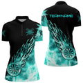 Black And Turquoise Light Icy Men Darts and Custom Dart For Team Dart