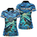 Blue 3D Shark Custom Ocean Camo Darts Custom Dart