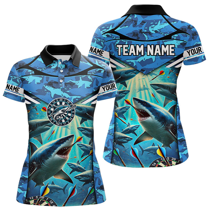 Blue 3D Shark Custom Ocean Camo Darts Custom Dart