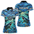 Blue 3D Shark Custom Ocean Camo Darts Custom Dart