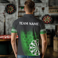 Black And Green Clovers Luckiest Shamrock Dart Custom St Patrick Day Dart