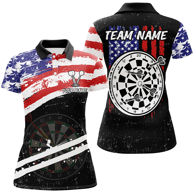 Personalized Retro US Flag Darts Board Men Darts Custom Patriotic Darts Team