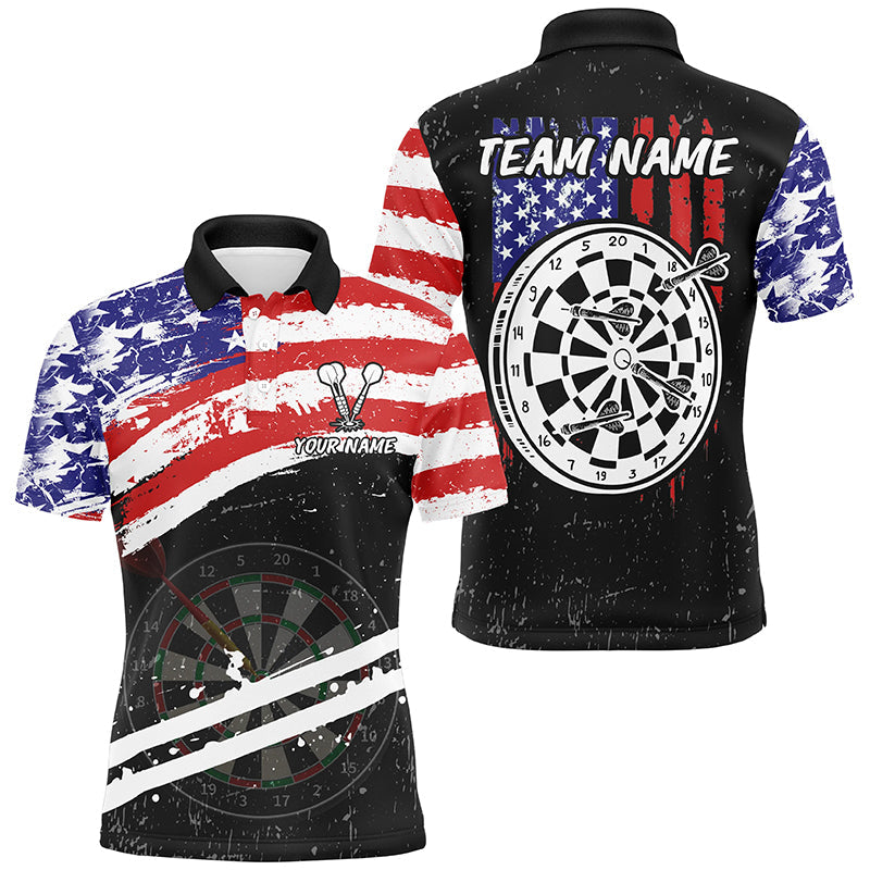 Personalized Retro US Flag Darts Board Men Darts Custom Patriotic Darts Team