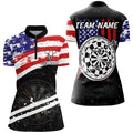 Personalized Retro US Flag Darts Board Men Darts Custom Patriotic Darts Team