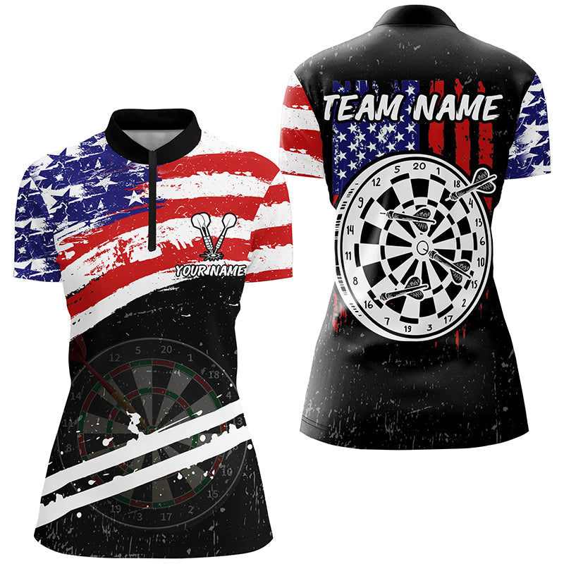 Personalized Retro US Flag Darts Board Men Darts Custom Patriotic Darts Team