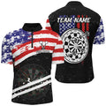 Personalized Retro US Flag Darts Board Men Darts Custom Patriotic Darts Team