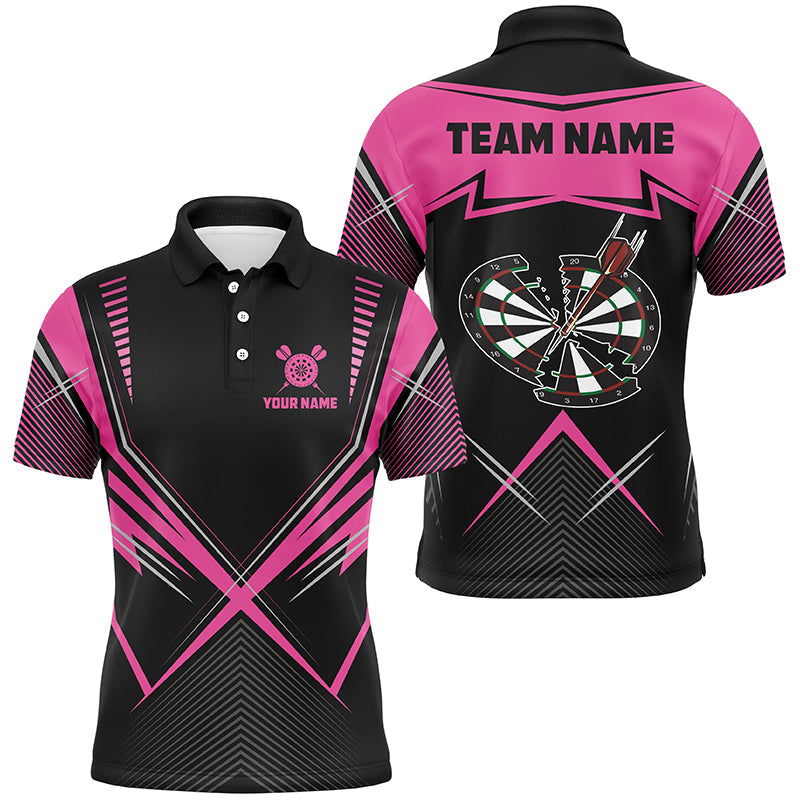Funny Crack Darts Board Custom Darts and Quarter-Zip, Pink Darts Team