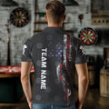 Smoke American Flag Darts, Quarter-Zip Custom Patriotic Dart Dart