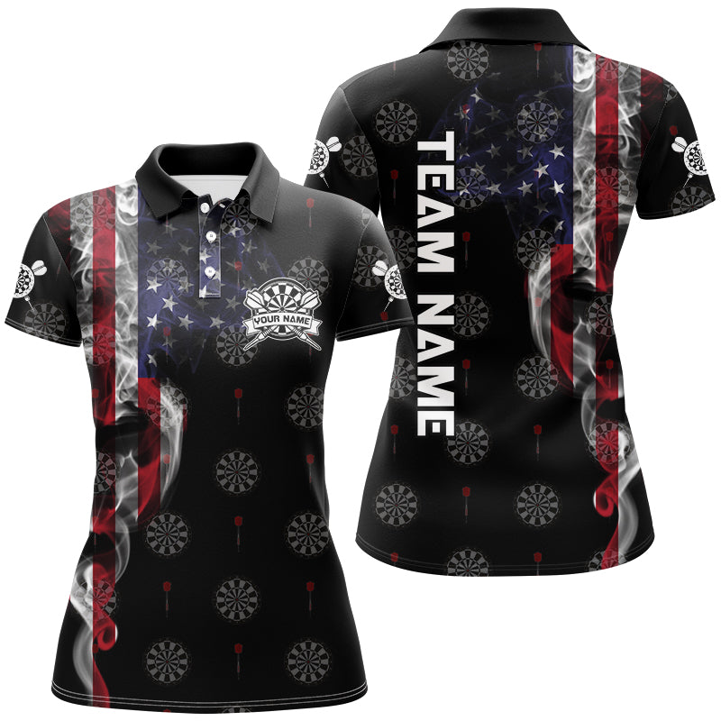 Smoke American Flag Darts, Quarter-Zip Custom Patriotic Dart Dart