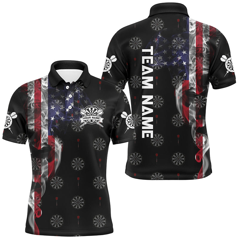 Smoke American Flag Darts, Quarter-Zip Custom Patriotic Dart Dart