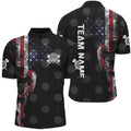 Smoke American Flag Darts, Quarter-Zip Custom Patriotic Dart Dart