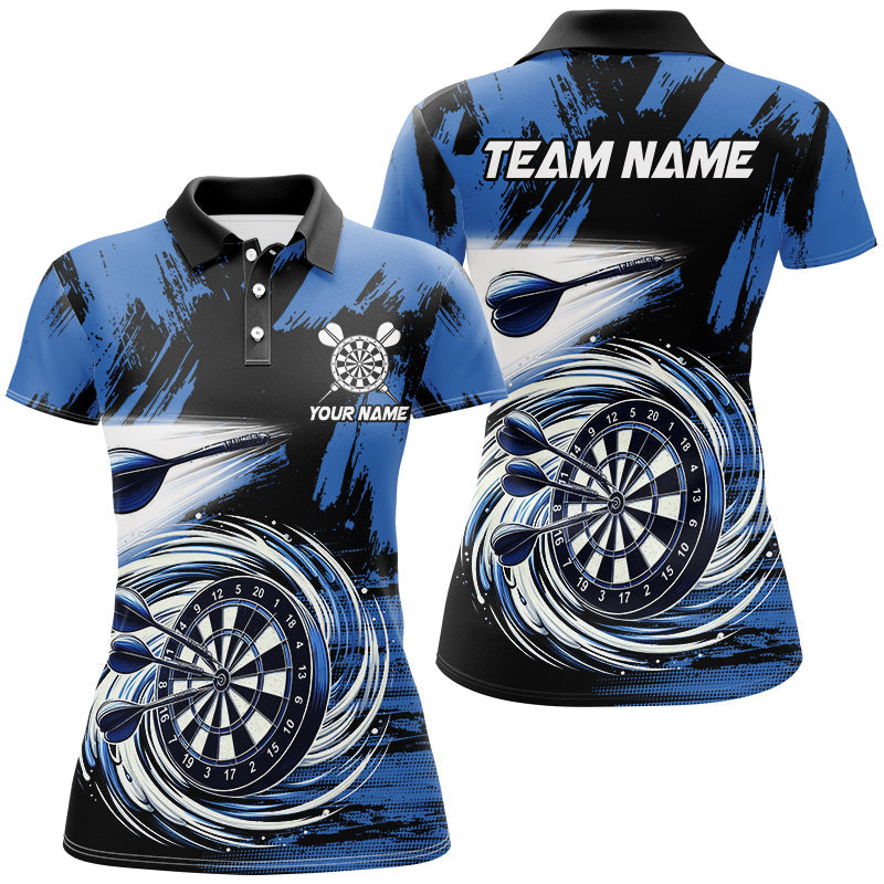 Funny Blue Swirling Darts Board Custom Dart and, Cool Darts Team