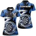 Funny Blue Swirling Darts Board Custom Dart and, Cool Darts Team