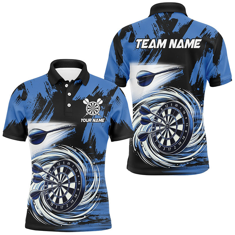 Funny Blue Swirling Darts Board Custom Dart and, Cool Darts Team