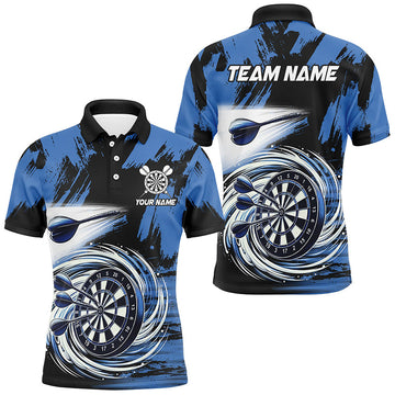 Funny Blue Swirling Darts Board Custom Dart and, Cool Darts Team