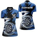 Funny Blue Swirling Darts Board Custom Dart and, Cool Darts Team