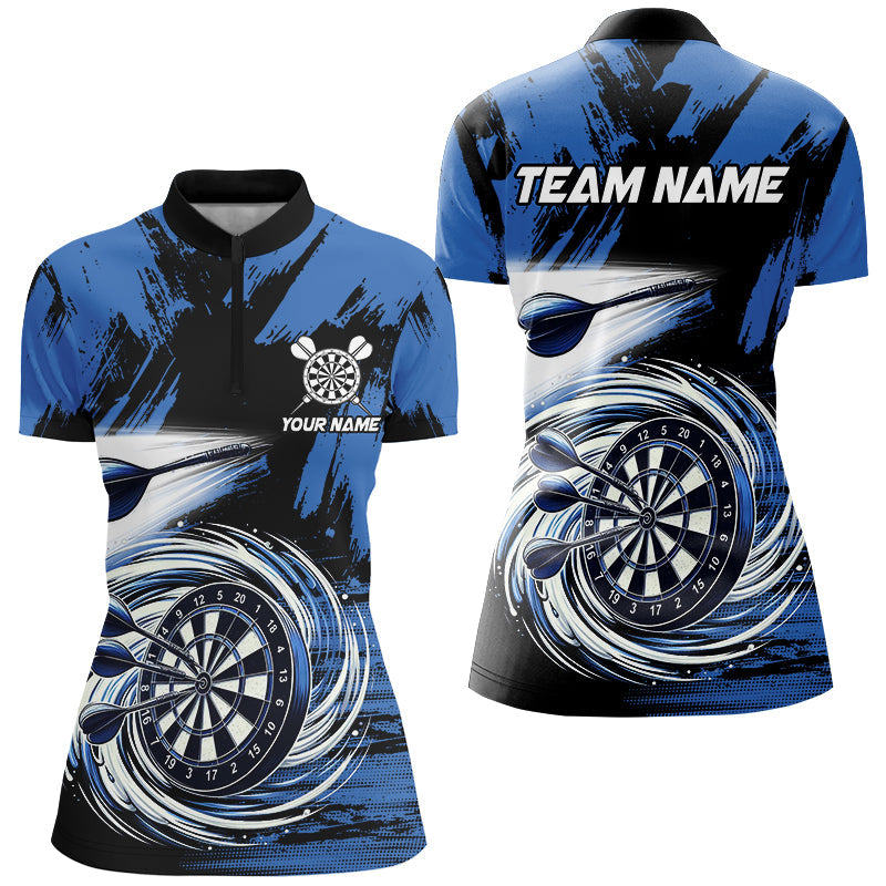 Funny Blue Swirling Darts Board Custom Dart and, Cool Darts Team