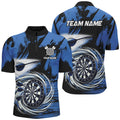 Funny Blue Swirling Darts Board Custom Dart and, Cool Darts Team