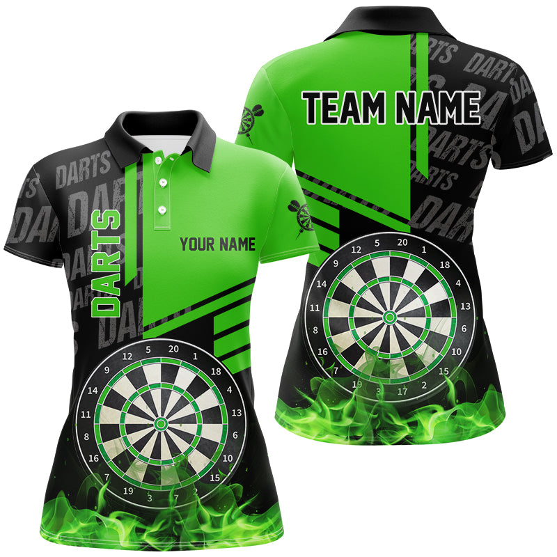 Black And Green Fire Darts Custom Darts League Team Darts and