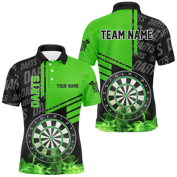 Black And Green Fire Darts Custom Darts League Team Darts and