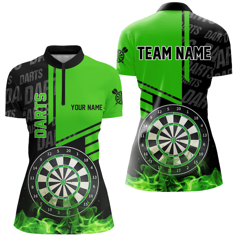 Black And Green Fire Darts Custom Darts League Team Darts and