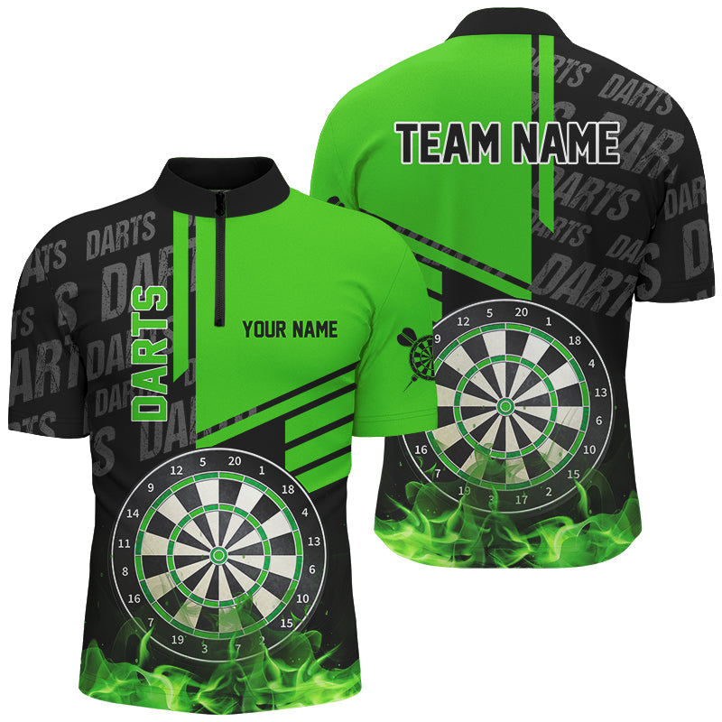 Black And Green Fire Darts Custom Darts League Team Darts and