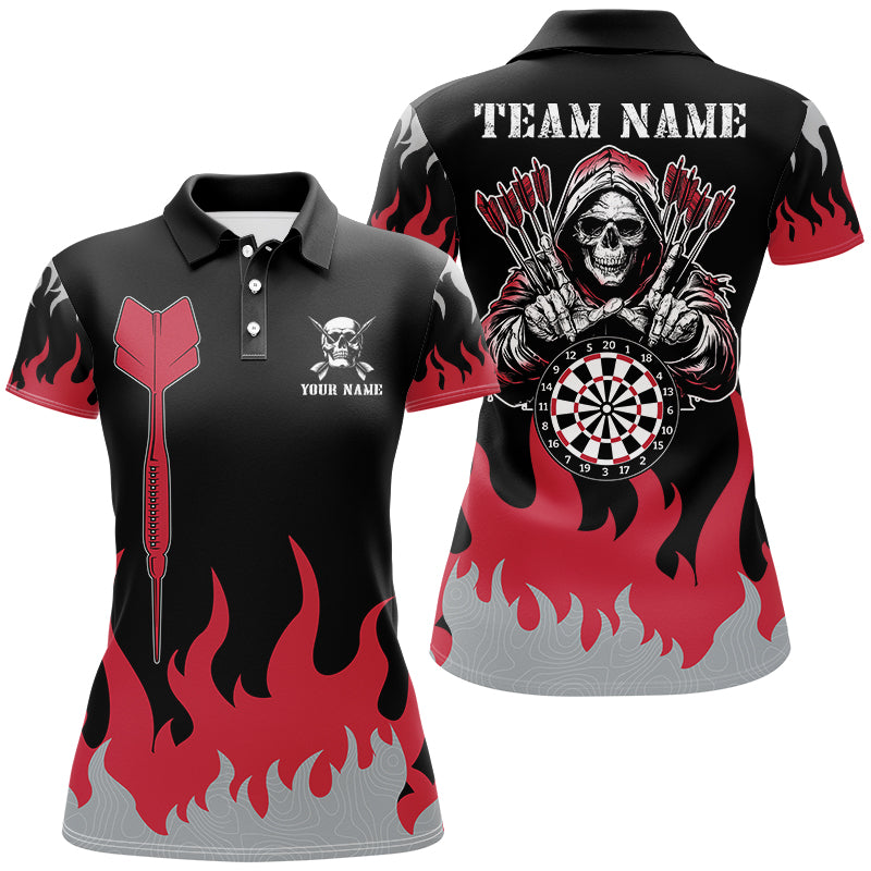 Personalized Dart Arrow And Flame Pattern Custom Men Dart, Death Skeleton Scary Dart