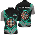 Personalized Black Turquoise Lighting Dart Board 3D Men Darts Custom Darts Team