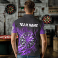 Personalized Purple Dartboard Thunder Storm Lighting Dart Custom Team Dart